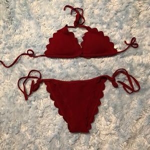 Women's missactiver Bikini size xxs Burgundy